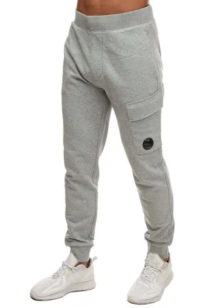 C.P. Company Heren- Diagonaal Verhoogde Fleece Cargo Sweatpants in