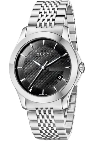 Gucci YA126402 G-Timeless zwarte wijzerplaat herenhorloge
