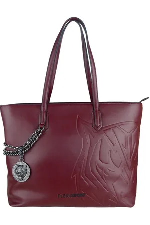 Philipp Plein Bourgondische Eco-lederen Schoudertas Met Decoratieve Ketting