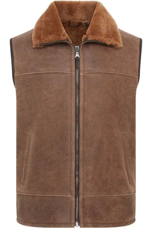 Infinity Heren Aviator Shearling Bomber Gilet - Ambler