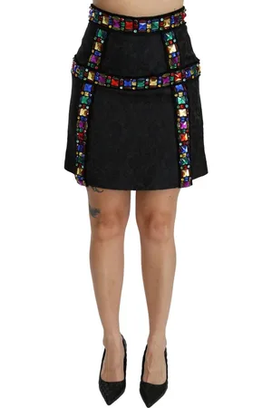 Dolce & Gabbana Met Kristal Verfraaide Rok Met Hoge Taille
