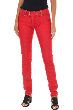 Met Lange omkeerbare broek van elastische stof 10DBF0605-B101 vrouw
