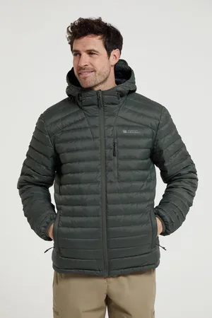 Mountain Warehouse Heren Henry II Extreme Met Dons Gevuld Jasje (Donkere Khaki)