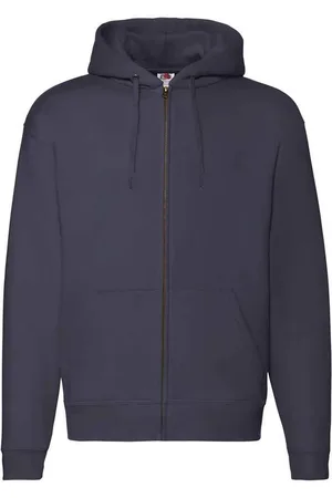 Fruit Of The Loom Unisex Adult Premium Full Zip Hoodie (Deep Navy)