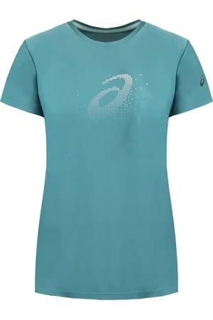 Asics Logo Dames Teal T-shirt