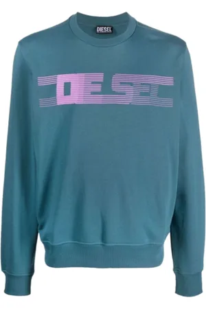 Diesel Gestreept logo sweatshirt