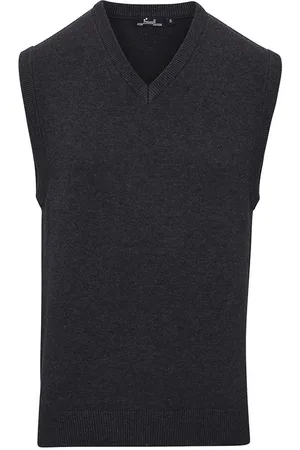 Premier Heren gebreid mouwloos sweatvest