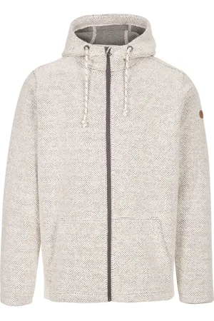 Trespass Heren Hoodie Scawton met rits (Off White Marl)