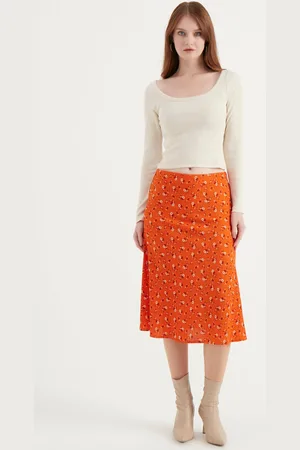 HERITA Midi-rok met patroon