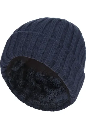 Heat Holders Geribbelde wintermuts voor jongens - Marine