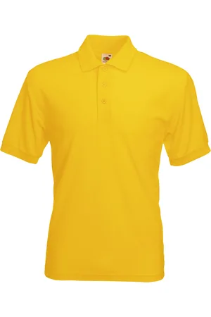 Fruit Of The Loom Heren 65/35 Pique Poloshirt Korte Mouwen (Zonnebloem )