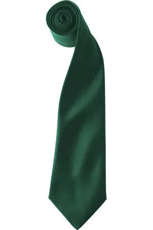 Premier Kleuren Heren Satin Clip Tie (Pakket van 2) (Fles)