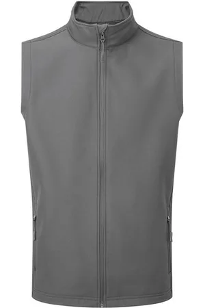 Premier Heren Windchecker Gerecycled Printbaar Gilet (Donkergrijs)
