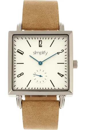 Simplify Vereenvoudig het 5000 lederen bandhorloge