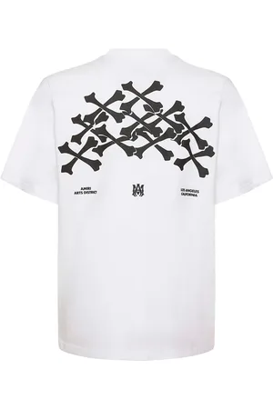 AMIRI Hollywood Bones Stacked Logo T-shirt in
