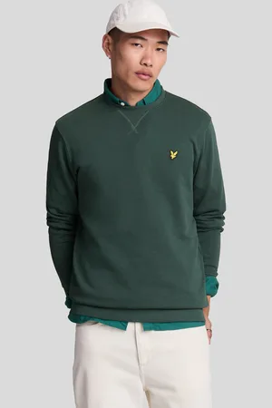 Lyle & Scott Merk Argyle blauwgroen pull-over sweatshirt