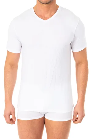 Abanderado Heren-T-shirt korte mouw V-hals A040X