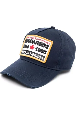 Dsquared2 Geboren in Canada Badge Marineblauwe baseballpet