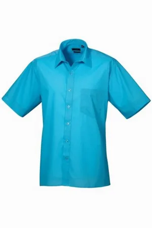Premier Herenshirt met korte mouwen Popeline