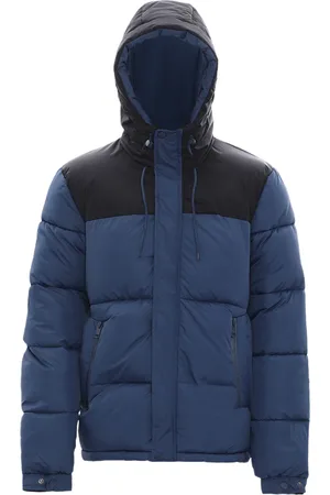 MO Gewatteerd gewatteerd jack Heren Donker blauwgroen zwart