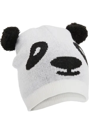 Floso Kinderen/Kinderen Unisex Animal Design Winter Beanie Hat (Tijger, Panda, Beer, Hond) (Panda)