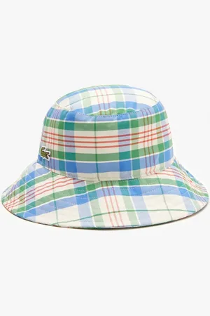 Lacoste Accessoires Geruite Emmerhoed Katoenmix in Multi kleur