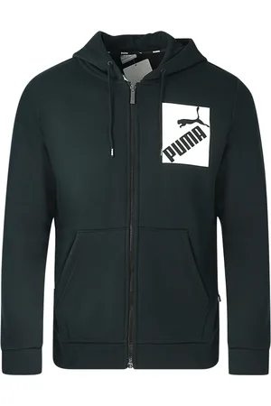 PUMA Big Logo FZ zwarte FL-hoodie met rits