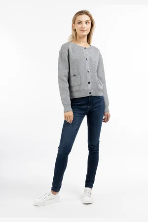 Dreimaster Vest met knopen Dames melange