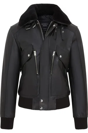 Infinity Heren Leren Rundleer Aviator Bomberjack - Akhiok