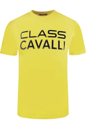 Roberto Cavalli T-shirt met vastgeschroefd logo