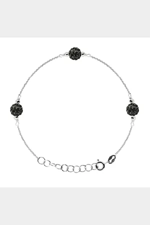 Diadema Crystal Trio Armband Preciosa Black Silver 925