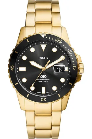 Fossil Blue Heren Horloge Goudkleurig FS6035
