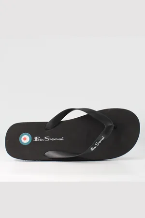 Ben Sherman Heren Zwarte Teenslippers