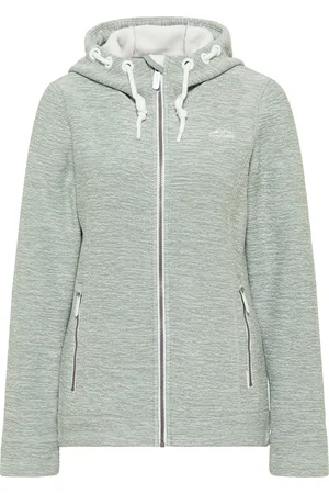 Icebound Yuka serie Gebreide fleece jas Dames rook melange