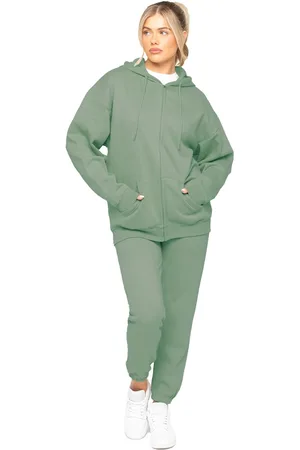Enzo | Oversized trainingspak met rits en capuchon voor dames