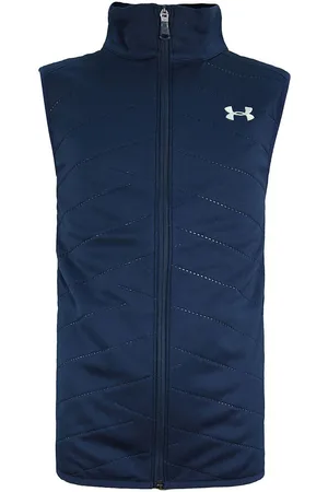 Under Armour Reactor Golf Zip Up Mouwloos Marineblauw Kinder Gilet 1304001 408