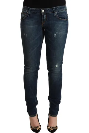 ACHT Gewassen Slim Fit Denim Jeans