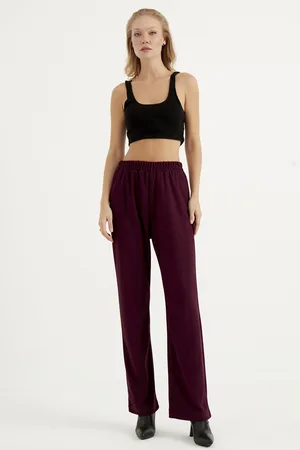 HERITA Bordeaux Geribbelde Broek