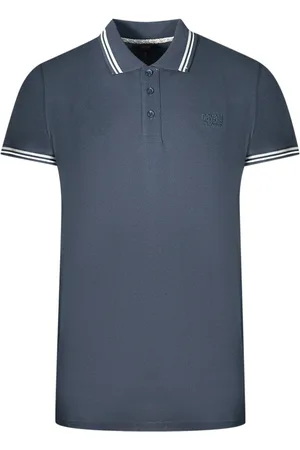 Roberto Cavalli Cavalli-klasse marineblauw poloshirt met getipte kraag