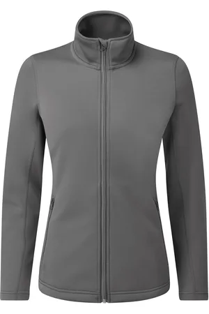 Premier Dames/Dames Geverfd Sweat Jasje (Donkergrijs)