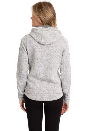 Trespass Dames Reserve Fleece Vest met Capuchon (Stormgrijs)