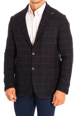 La Martina Regular fit blazer met lange mouwen en knoopsluiting TMJ002-JQ036 man