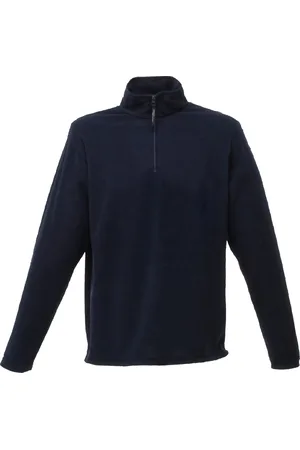 Regatta Heren Micro Zip Neck Fleece Top (170 GSM) (Donkere marine)