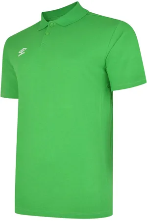Umbro Heren Essential Poloshirt (Smaragd/Wit)