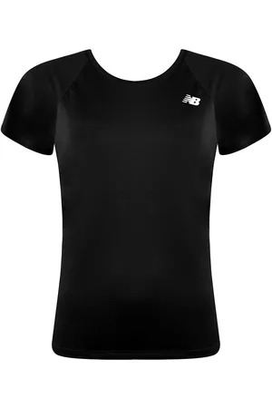 New Balance Korte Mouw Ronde Hals Dames Core Run T-Shirt WT93868 BK
