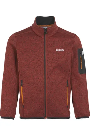 Regatta Kinder/Kinder Newhill Fleece Jas (Roodoker/Zwart)