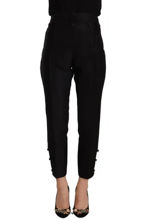 Dsquared2 Wollen Skinny Broek Met Hoge Taille