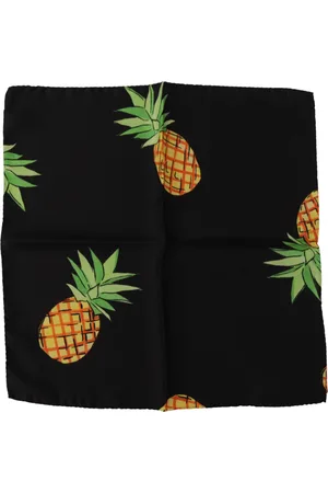 Dolce & Gabbana Ananas Afgedrukt Vierkante Zakdoek Sjaal