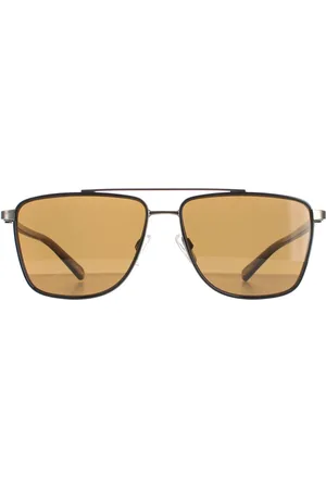 Ted Baker Vierkant Mannen Dark Gray Brown TB1577 Folke