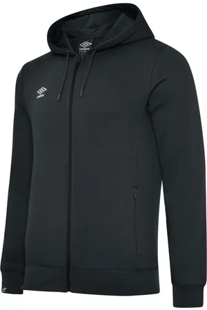 Umbro Childrens/Kids Club Vrijetijd Full Zip Drawstring Hoodie ( /Wit)